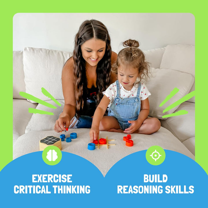 GiiKER Juego Tic Tac Toe Bolt, Juegos de Mano Originales 3 en 1, Ju...