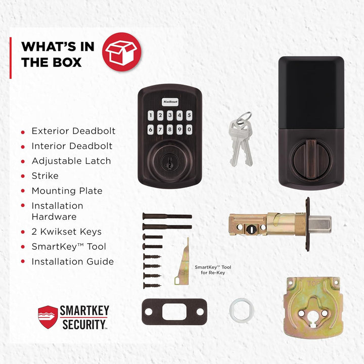 Kwikset Powerbolt 250 - Cerradura electrónica de transición con tec...