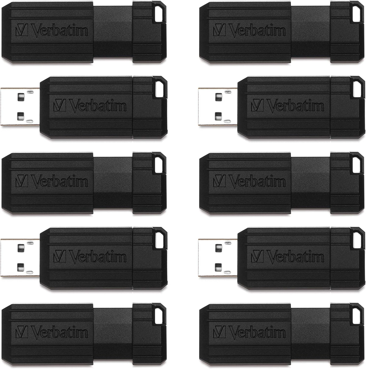 Verbatim Unidad flash USB 2.0 de 32 GB PinStripe retráctil - Busine...