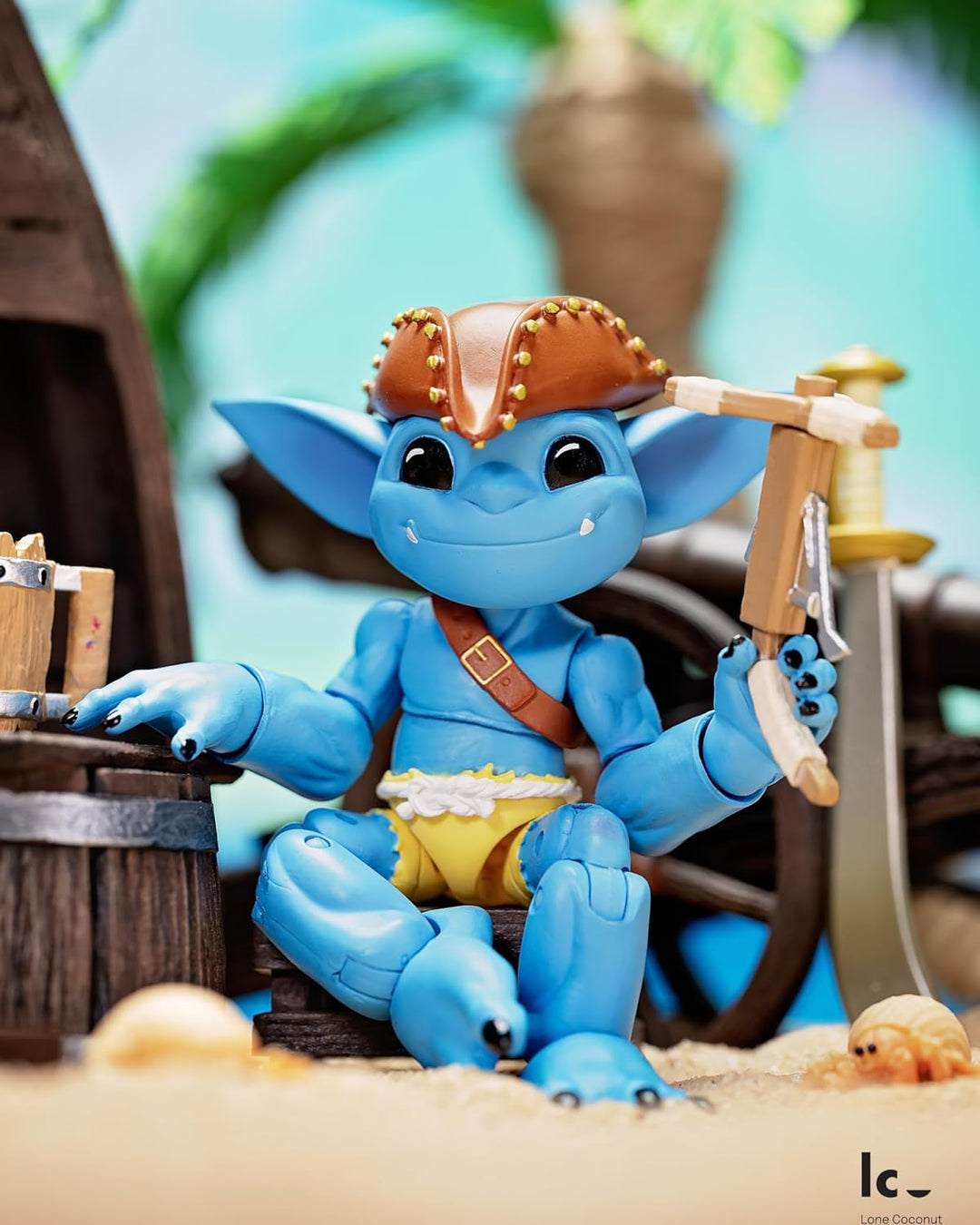 Plunderlings Raider Fwush, Figura de Acción Lone Coconut, Figuras Ú...