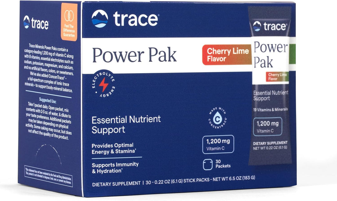 Trace Minerals Power Pak - Paquetes de electrolitos en polvo | 1200...