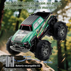 Coche de control remoto, Camión de control remoto, 2.4Ghz Todo Terreno fuera de carretera Monster Truck RC Coches Juguetes (Verde)