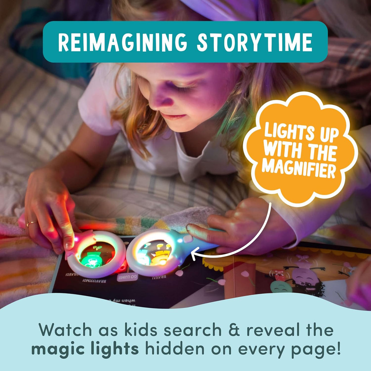 Glo Pals Librería de 3 libros iluminados para niñas