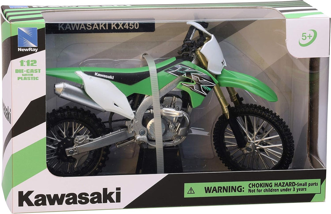 Ray Kawasaki KX 450F Verde 1/12 Diecast Moto Modelo 58103