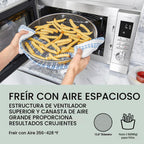 Panasonic HomeChef - Combo de freidora de aire para microondas 4 en 1, ahorro de tiempo, 20 presets + recetas vinculadas a la aplicación, inversor de 1000 W, 1.2 pies cúbicos