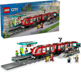 LEGO City Downtown - Juego de tranvía y tren de estación
