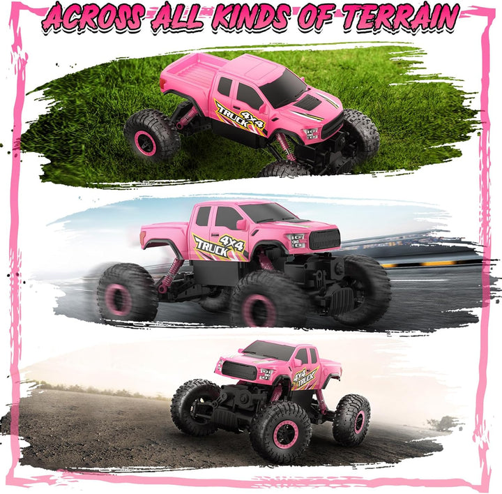 Double E Raptor F150 RC Car 4WD 2 Motors Monster Trucks para niñas,...