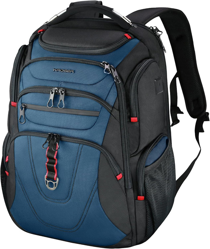 KROSER Friendly Mochila de viaje para laptop de 17.3 pulgadas, XXXL...