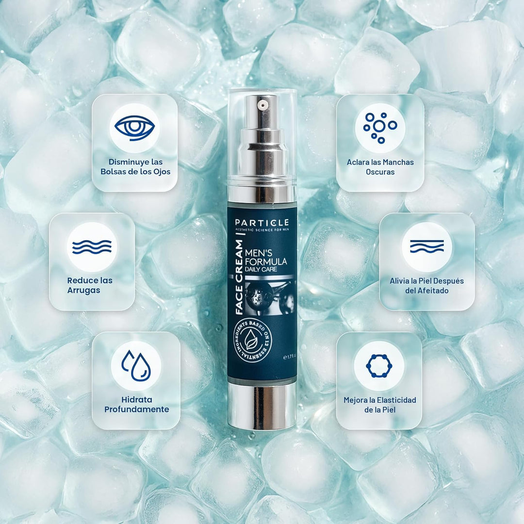 Particle Crema facial 6 en 1 para hombres, humectante hidratante di...