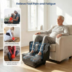 COMFIER Masajeador Shiatsu para pies y pantorrillas con calor, otomano 2 en