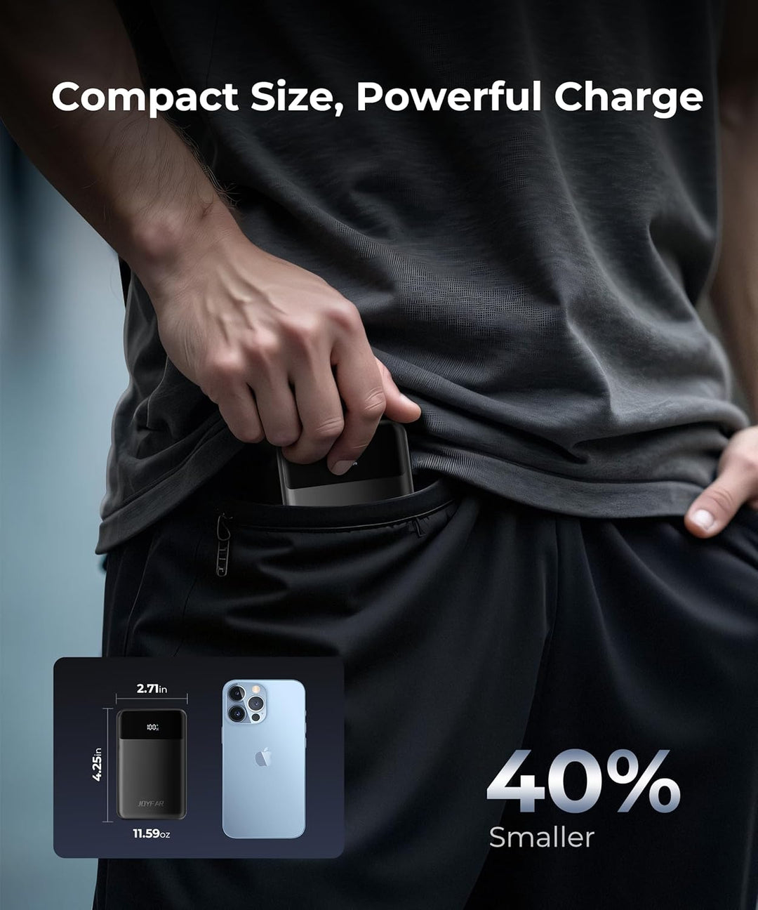 JOYFAR Cargador portátil - Power Bank - Batería esencial de viaje U...