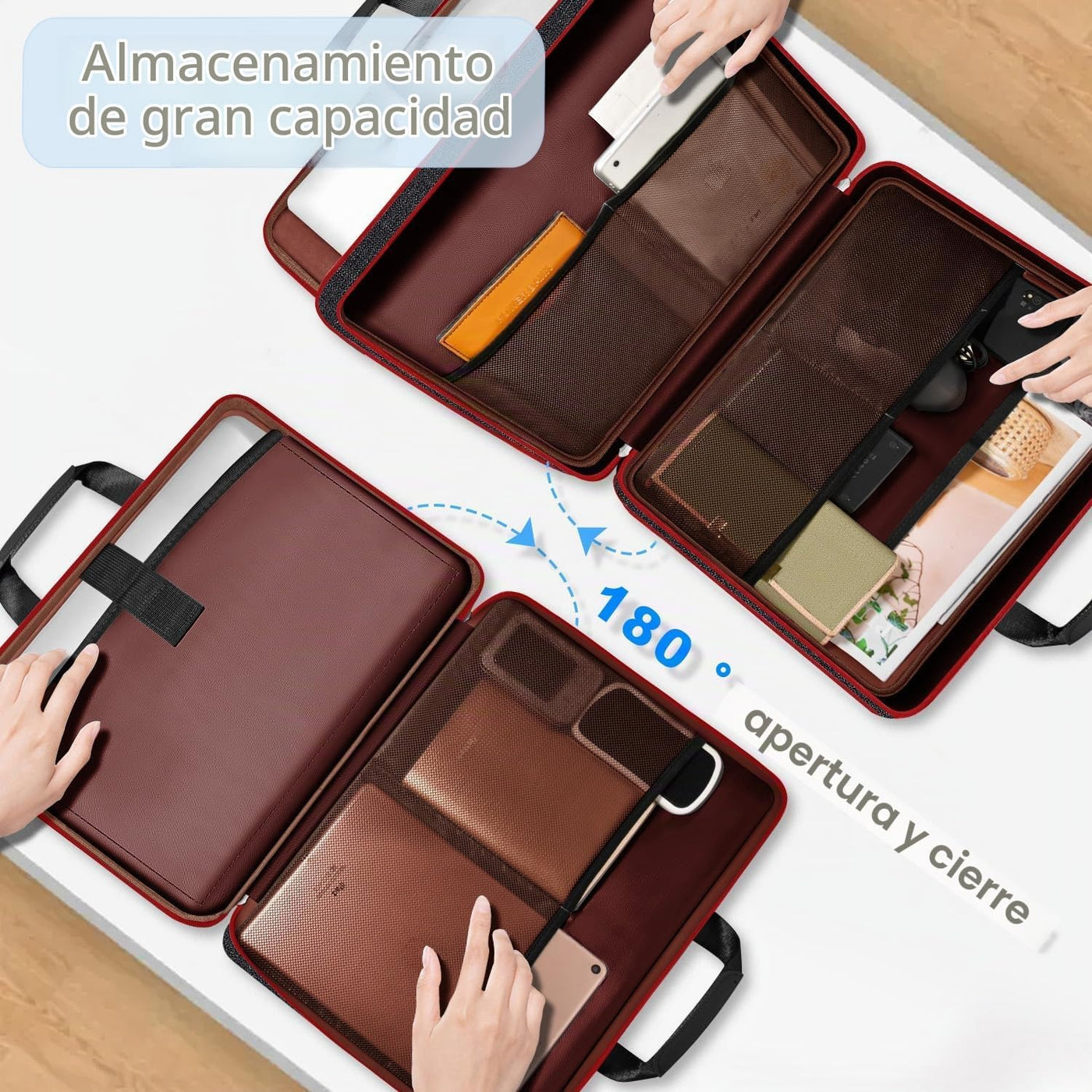 ZINZ Funda delgada expandible para laptop de 15.6 pulgadas, funda m...