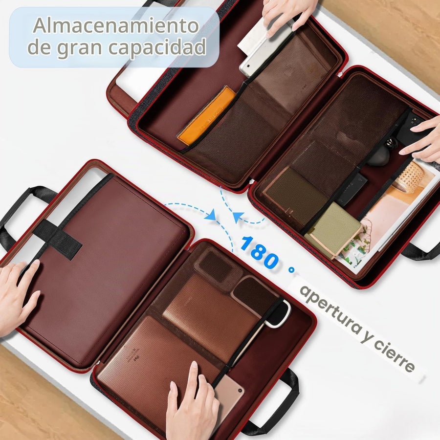 ZINZ Funda delgada expandible para laptop de 15.6 pulgadas, funda m...