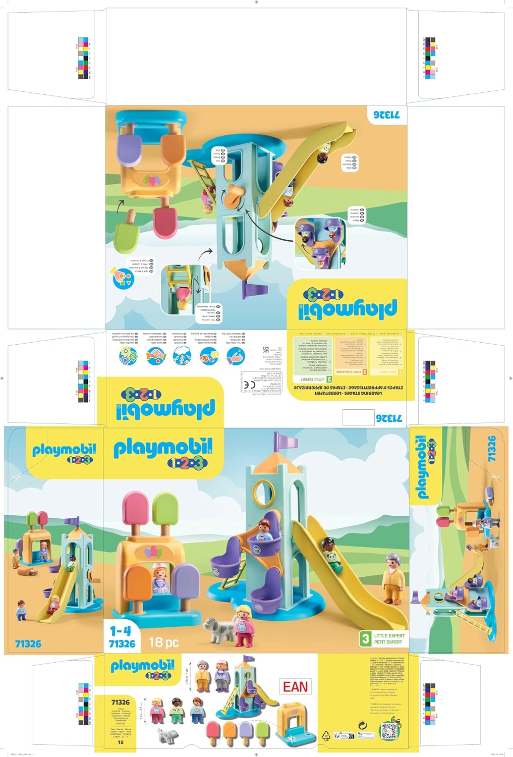 Playmobil 1.2.3: Torre de Aventura con Cabina de Helados