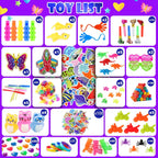 1000 piezas a granel de recuerdos de fiesta para niños, paquete de juguetes de jugueteo, rellenos de calcetines, cofre de caja del tesoro, fiesta de cumpleaños, premios de carnaval para el aula