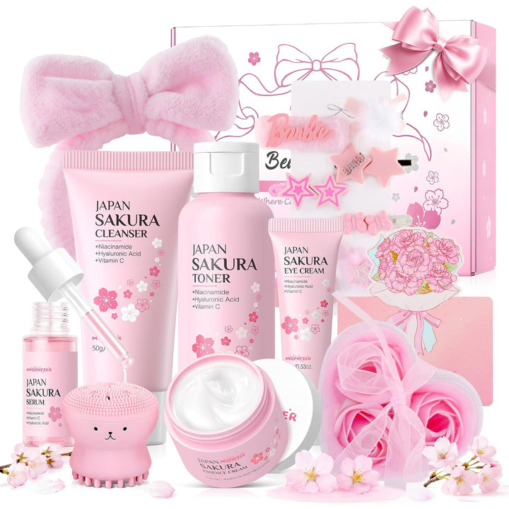 Sakura - Set de cuidado de la piel para adolescentes y mujeres, 17...