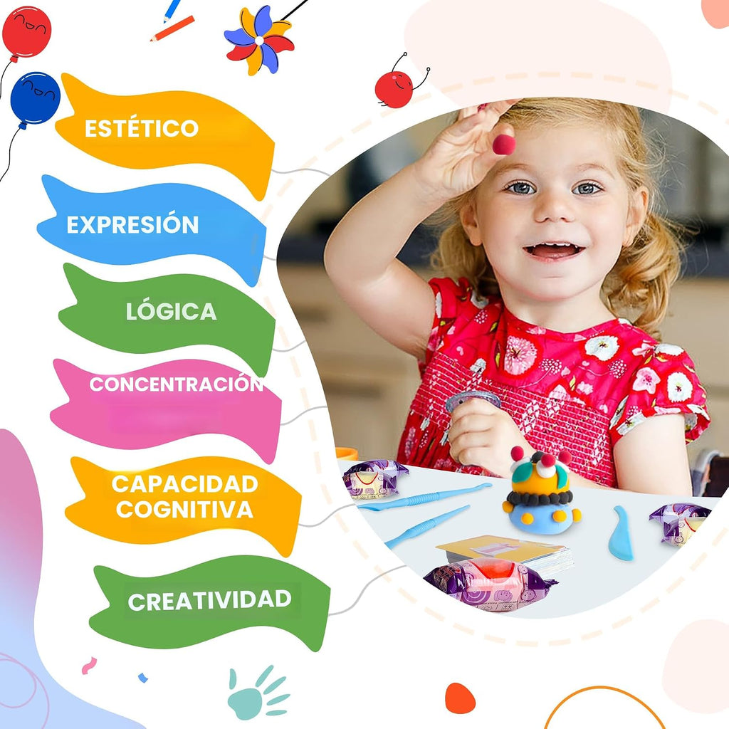 Air Dry Clay 90 Colors, Modeling Clay para Kids, DIY Magic Clay