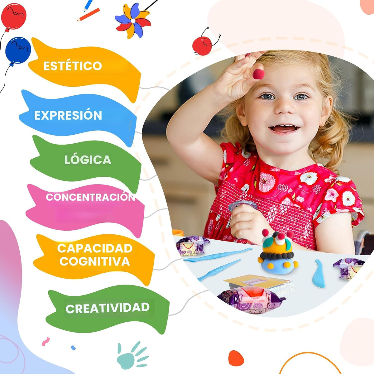 Air Dry Clay 102 Colors, Modeling Clay para Kids, DIY Magic Clay