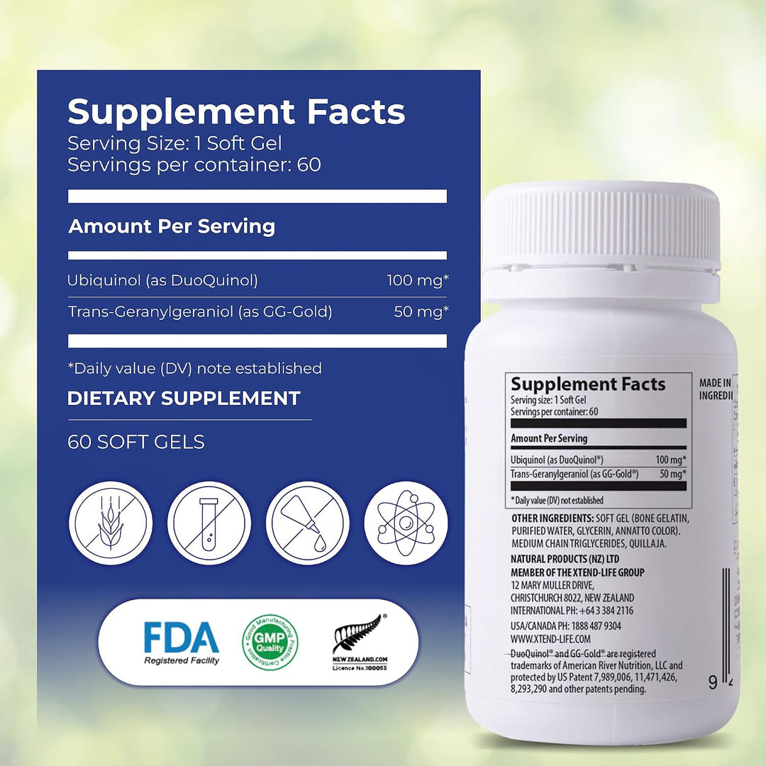 Xtendlife Xtend-Quinol CoQ10 Suplemento de ubiquinol para la salud...
