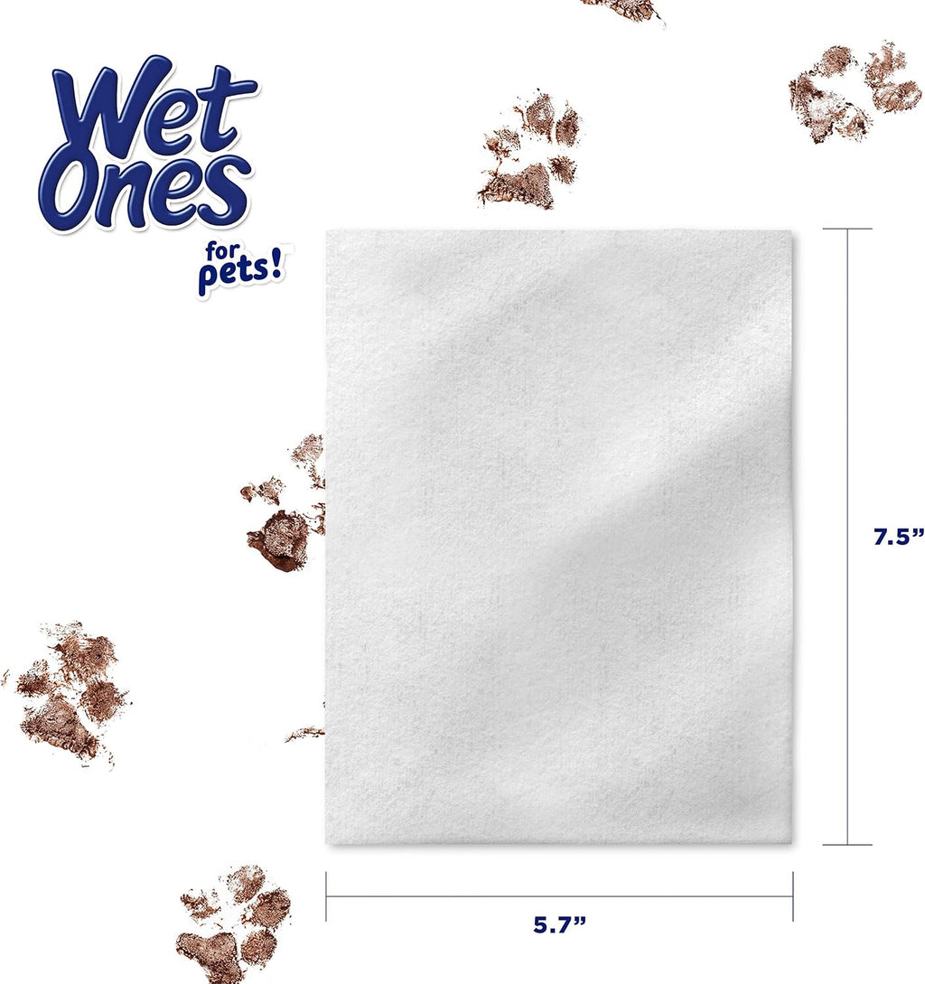 Wet Ones Toallitas multiusos para refrescar mascotas para gatos, 100