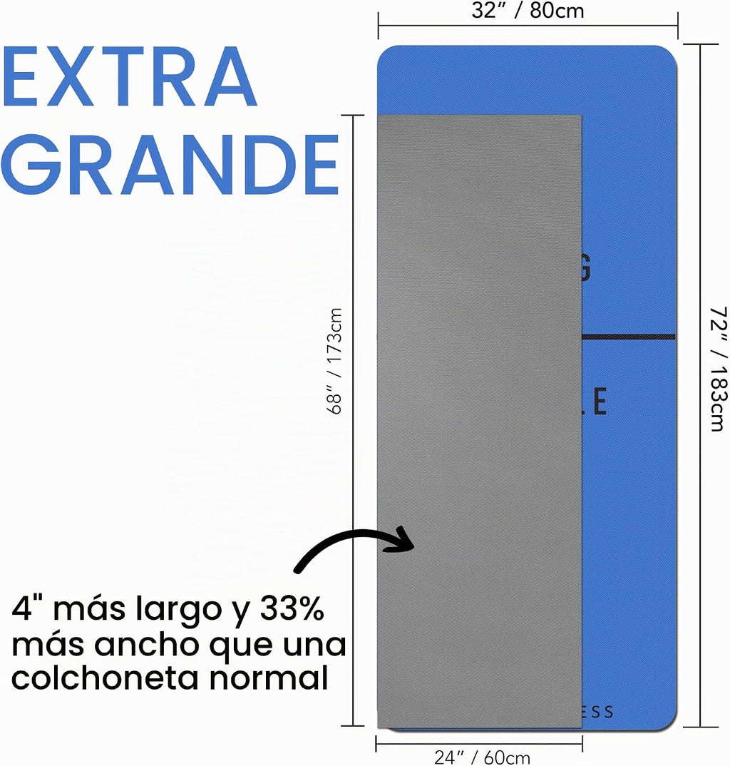 Esterilla de entrenamiento grande – Tapete de ejercicio extra grueso de