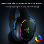 Razer Barracuda X Chroma Audífonos Gamer Inalámbricos, 2.4 GHz, negro