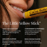 Cococare Bálsamo labial de manteca de cacao con vitamina E y aloe v...