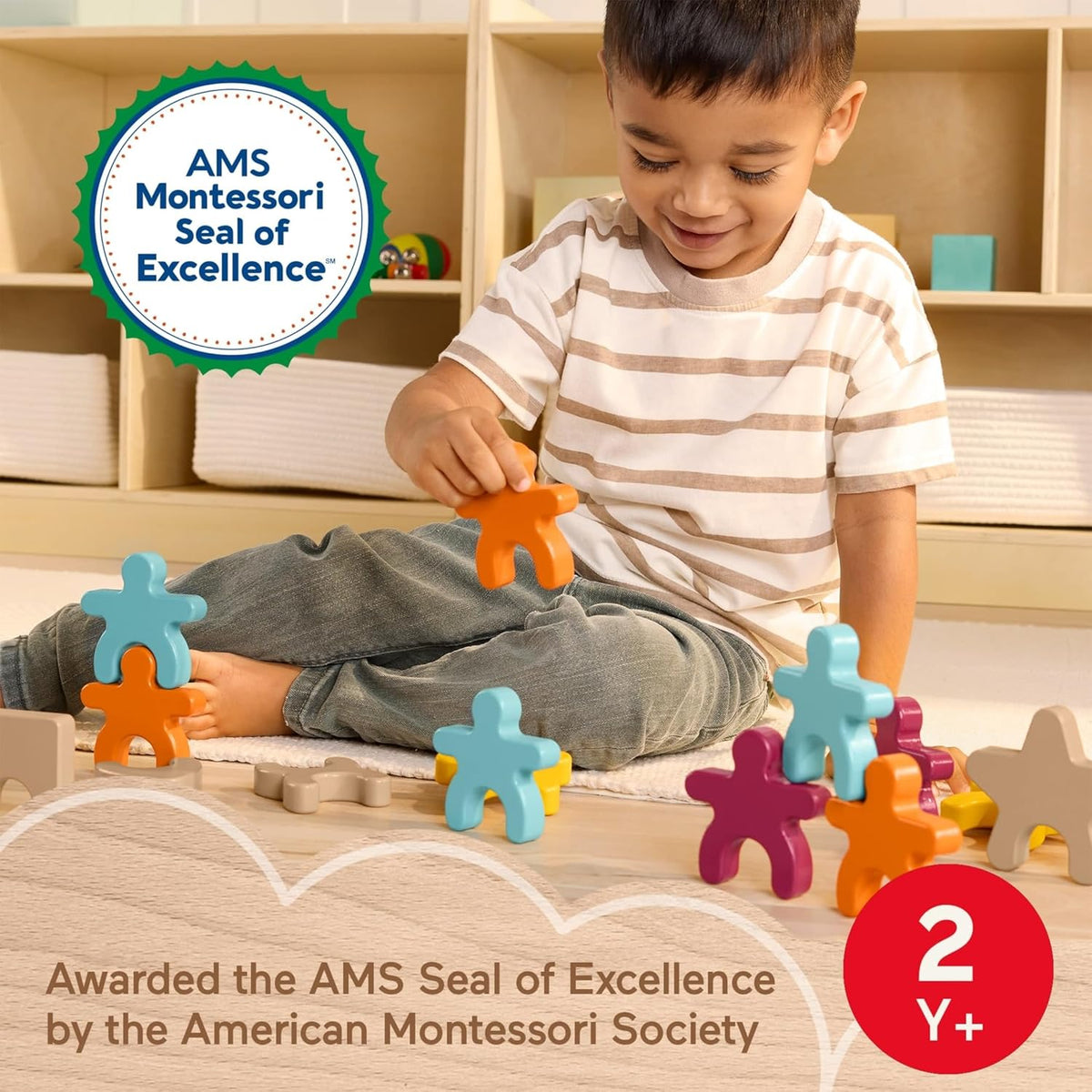 Fisher-Price Formas apilables de juguete Montessori de