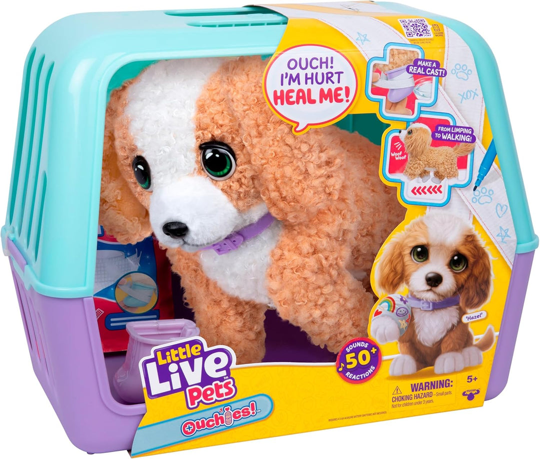 Little Live Pets Ouchies Exclusivo de Amazon Hazel The Poodle - Jug...