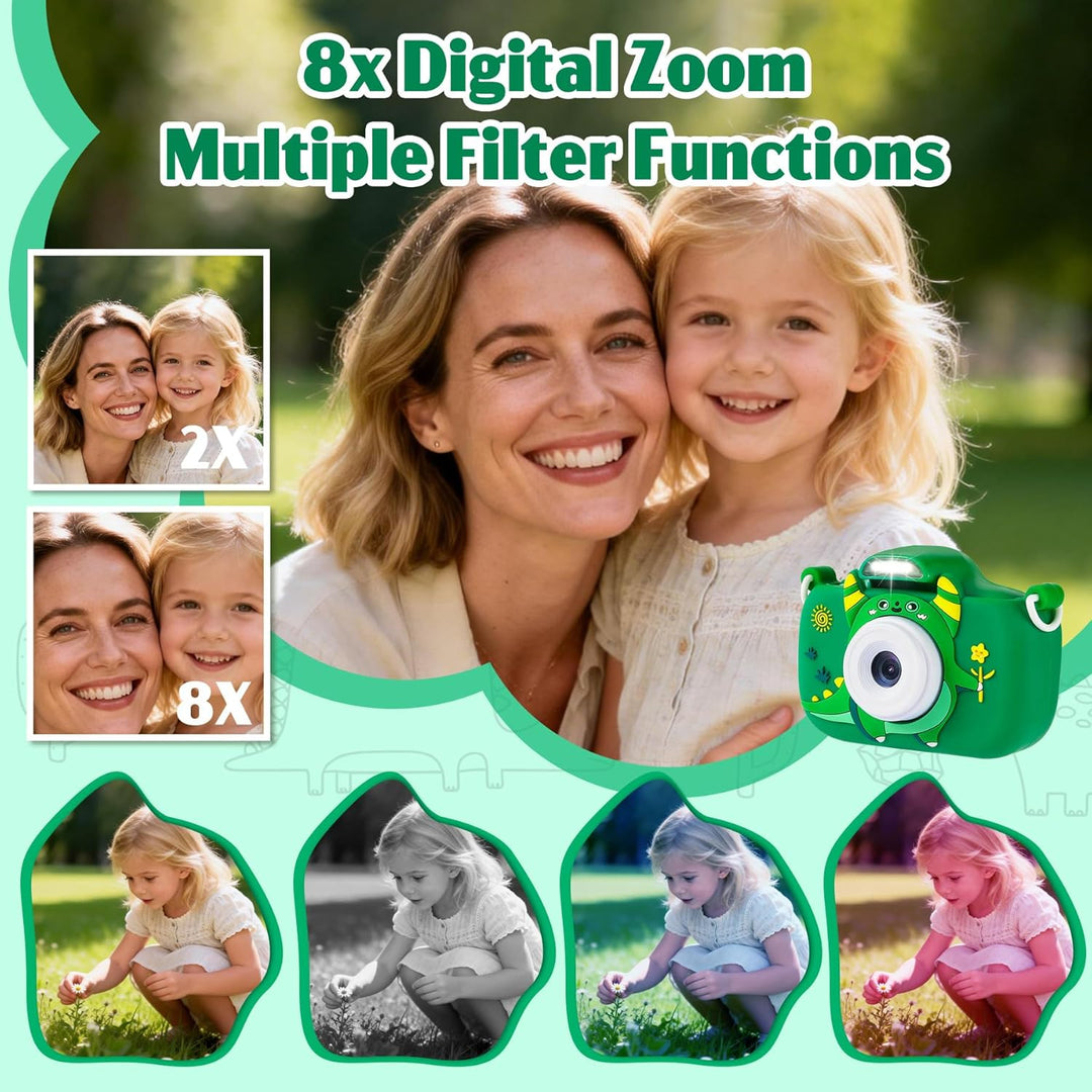 Juguetes de cámara para niños de 3 a 9 años. Cámara digital para ni...