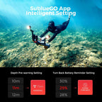 sublue Navbow Plus Smart Underwater Scooter con Depth Gauge, Temperature Sensor, Compass, Action Camera Mount, 131ft Waterproof para Diving & Snorkeling & Sea Adventures