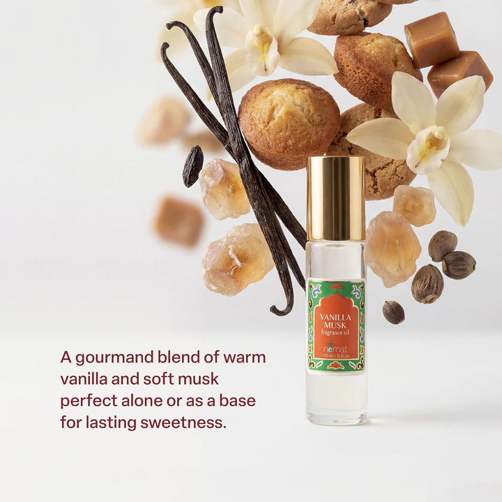 Aceite de Perfume de Vainilla y Almizcle Roll-On - Aceite de Fragan...