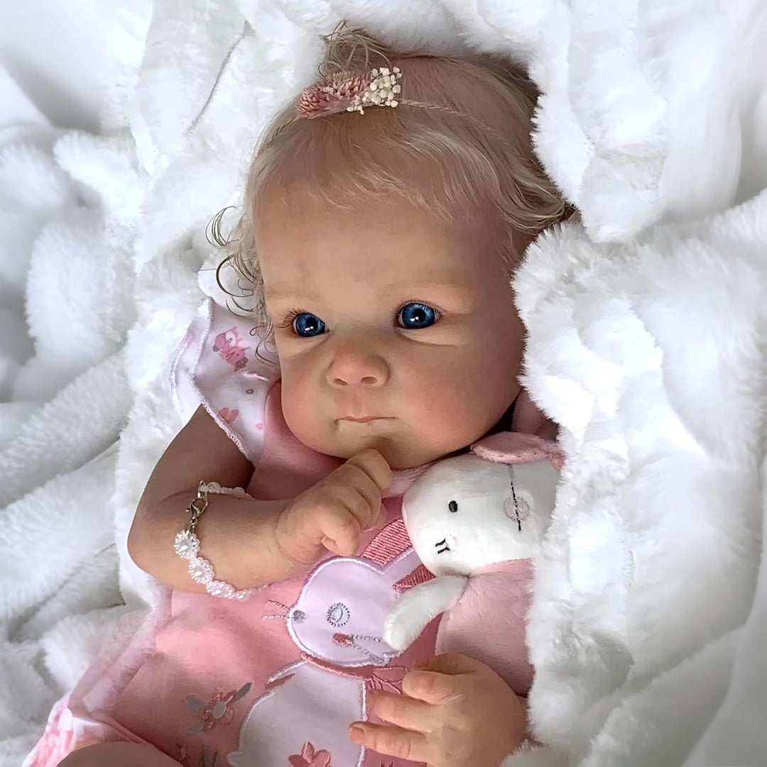 iCradle Preciosa muñeca de bebé Reborn de 18 pulgadas, cuerpo suave...
