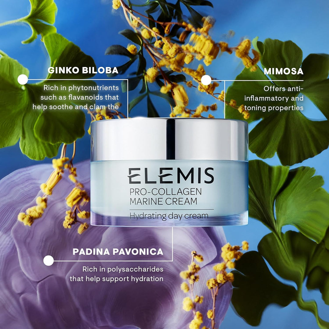 Crema ELEMIS Pro-colágeno marino, hidratante facial diario ligero a...