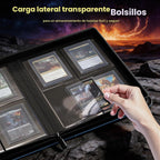 ProCase Carpeta de Carga Superior de 4 Bolsillos, Sostiene 144 Cartas en Toploaders - Azul Marino