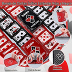 Zubebe 24 cartas negras y rojas, recuerdos de Halloween, estética oscura