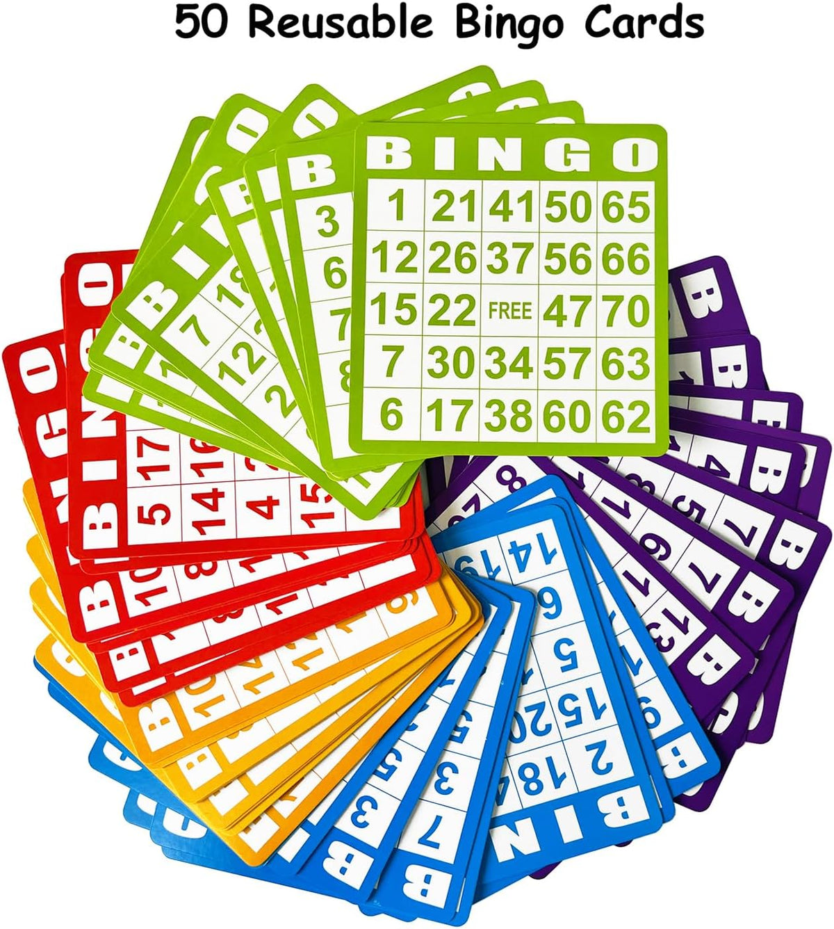 SEETOOOGAMES Juego de bingo de lujo, jaula de metal, 50 tarjetas de bingo, 500 hojas de papel, 500 fichas, 75 bolas, tablero maestro de plástico, ideal para grupos grandes, juegos familiares, noches de fiestas (jaula redonda)