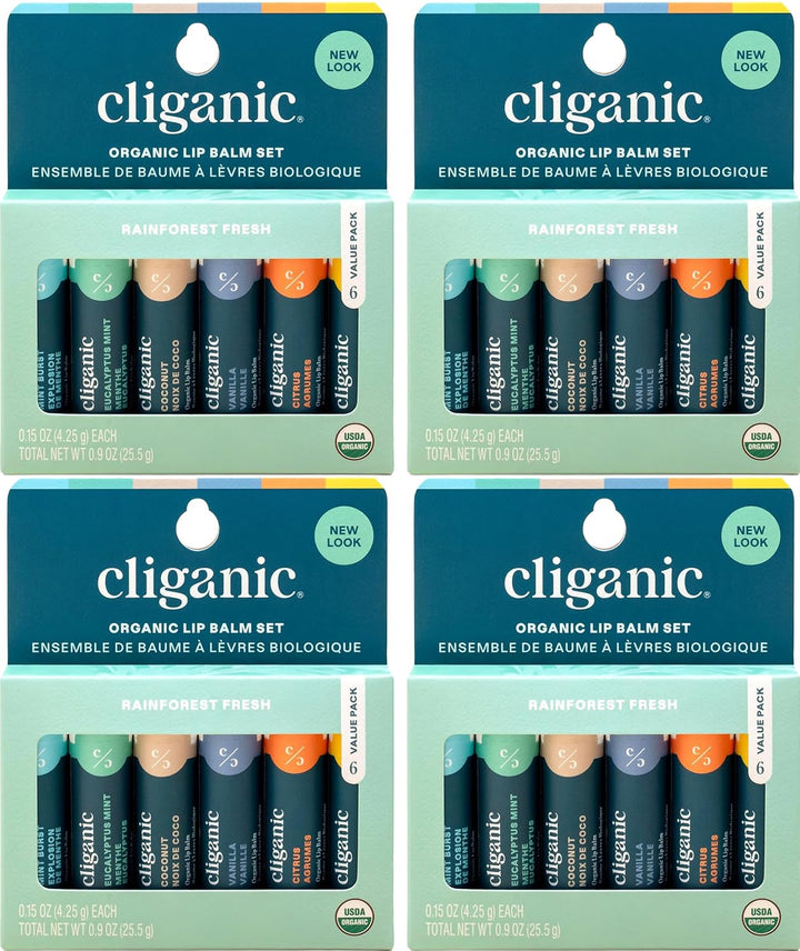 Cliganic USDA Bálsamo labial orgánico \u2013 100% mantequilla natur...