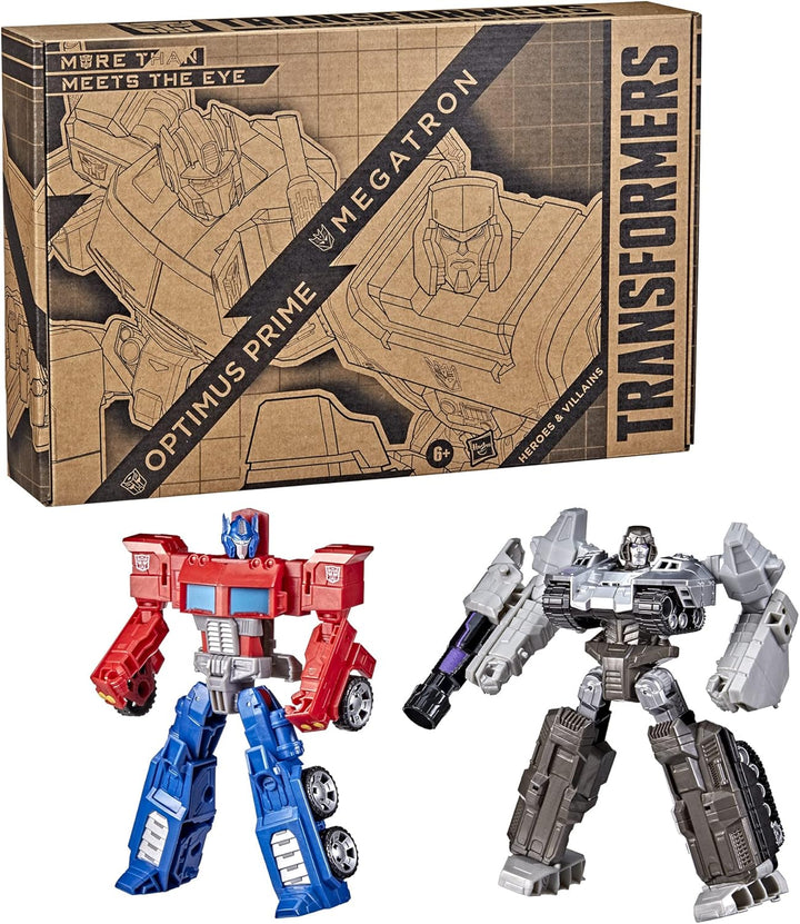 Transformers Toys Heroes and Villains Optimus Prime y Megatron, paq...