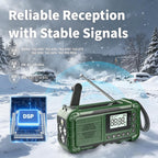 Radio meteorológico de emergencia NOAA, 10000mAh, radio solar con manivela y AM/FM