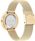 Calvin Klein Reloj para mujer con bisel retorcido - Reloj de cuarzo de 34mm 2H - Pulsera de acero inoxidable - Resistencia al agua de 30 metros - Estilo minimalista – Moda premium - Regalo para ella