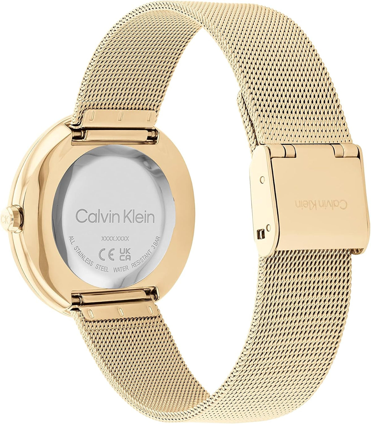 Calvin Klein Reloj para mujer con bisel retorcido - Reloj de cuarzo de 34mm 2H - Pulsera de acero inoxidable - Resistencia al agua de 30 metros - Estilo minimalista – Moda premium - Regalo para ella
