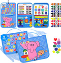 Pocoyo Montessori Busy Board - Diversión de aprendizaje preescolar con alfabeto y números, juguete educativo ideal de viaje para niños de 3 a 4 años (tablero de negocios)