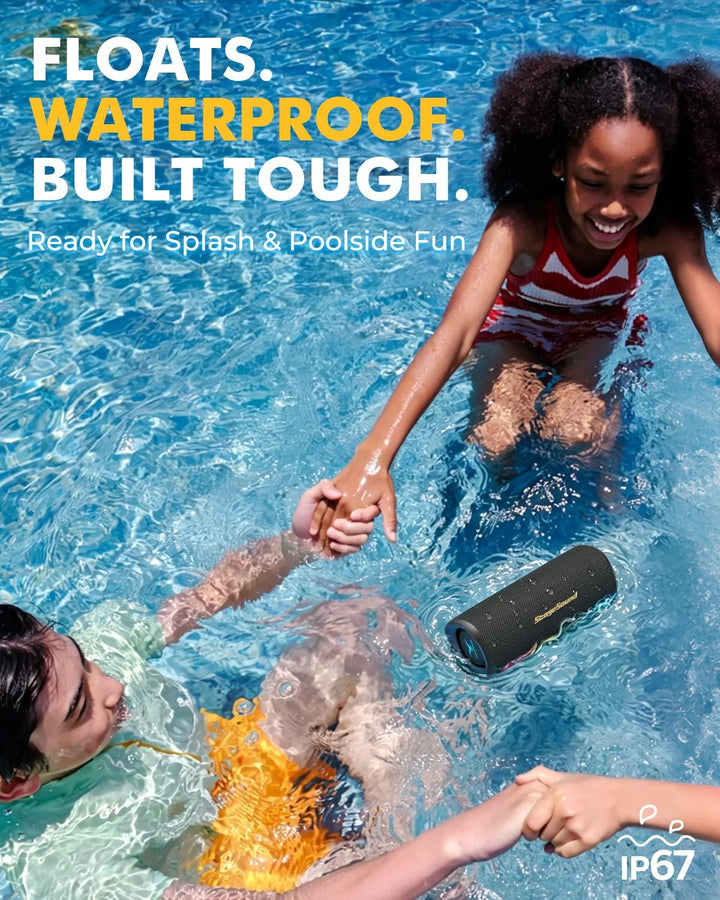 Altavoz Bluetooth inalámbrico portátil, altavoz impermeable IP67 pa...