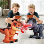 Juguete robot de dinosaurio a control remoto para niños de 3 a 5 años, dinosaurio RC con sonidos rugientes, rociadores y luces LED, 3, 4, 5, 6, 7, 8 años, regalo de cumpleaños, juguetes realistas de modelo de dinosaurio jurásico