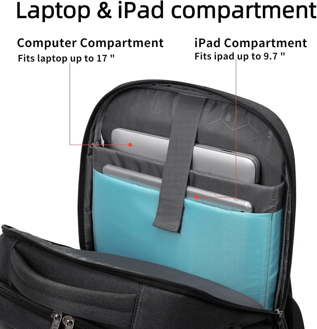 DUSLANG Mochila para portátil de 17 pulgadas para viajes, resistent...