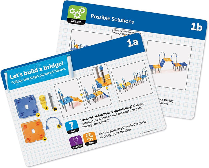 Learning Resources Juego de construcción de ingeniería y diseño de...