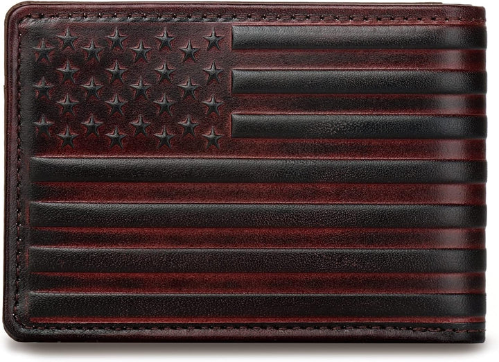 Cartera Pefiam de cuero de grano completo para hombres - Cartera de...