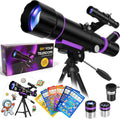 Telescopio para niños de 8 a 12 años y adultos, refractor de 3.150