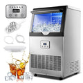 Amzgachfktch Máquina de hielo comercial, máquina de hielo 100lbs/24H debajo